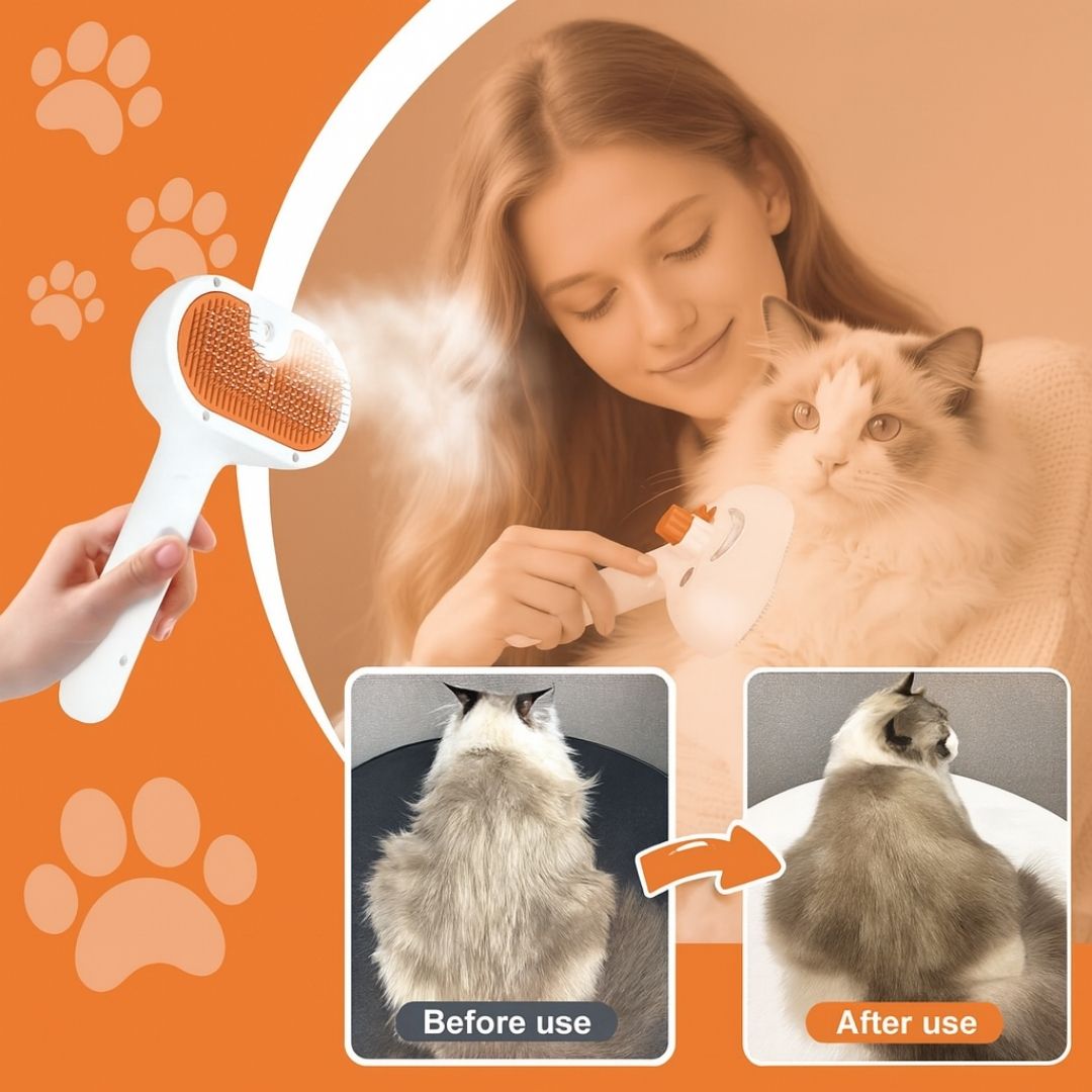 SteamPaws™ Adiós al Pelo Suelto en Minutos